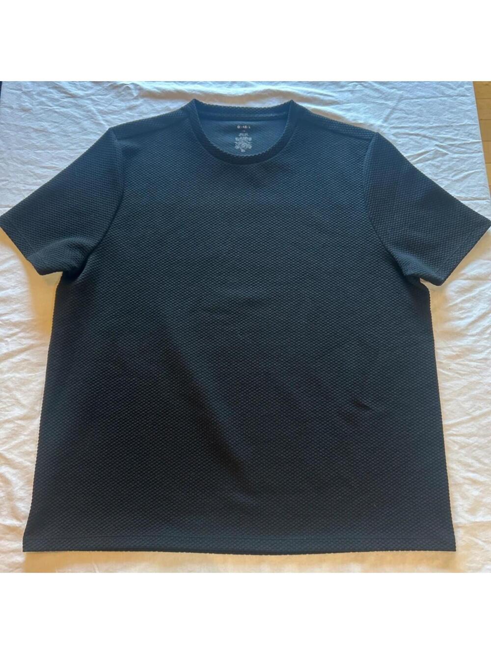 Open Edit Mens 2XL XXL Waffle Knit Crew Neck Short Sleeve T-Shirt Basic Layer